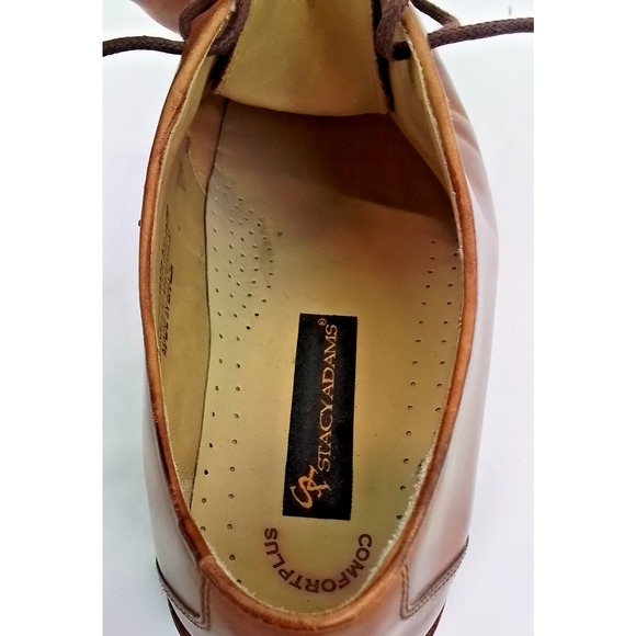 Stacy Adams Dress Shoes Men\'s 10M Brown Lace Up #J3117